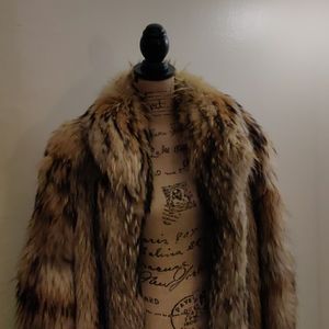 Tanuki Full Length Fur Coat XL